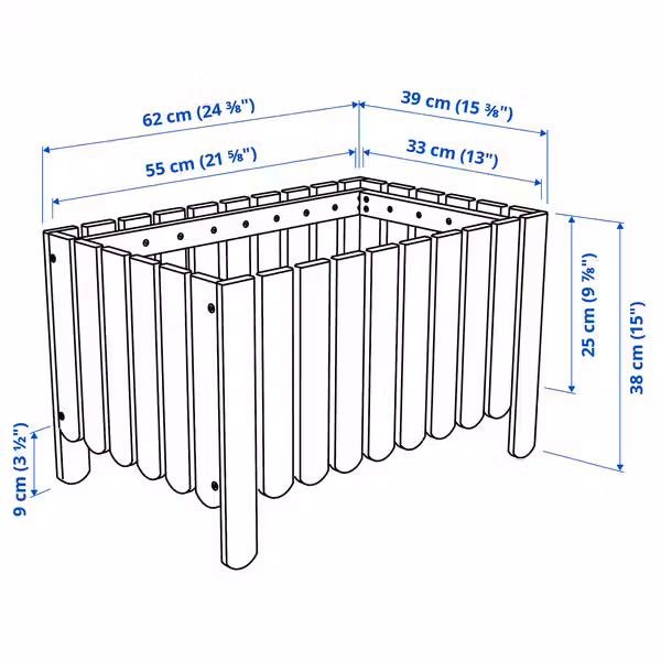 ASKHOLMEN Ящик д/цветов и шпалера - темно-коричневый - фото 5