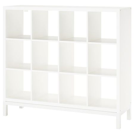 KALLAX Стеллаж с основанием - белый/белый 147x129 см