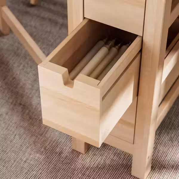 NORDEN / HÖGVED ХЁГВЕД Стол и 2 стула - береза/зеленый 26/89/152 см - фото 3