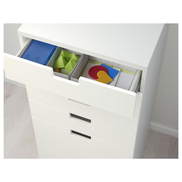 Комбинация для хранения с ящиками СТУВА, белый, белый (60x50x128 см) - фото 3