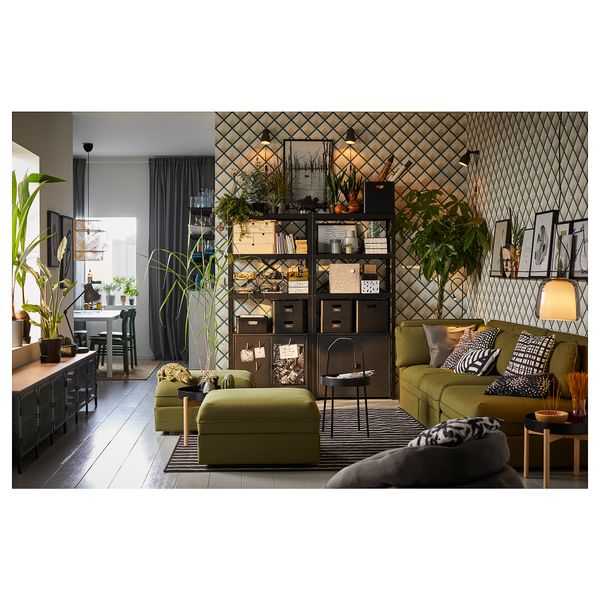 Стеллаж со шкафами, черный, 170x40x190 см IKEA BRORINGE БРУР-ИНГЕ 494.717.44 - фото 9