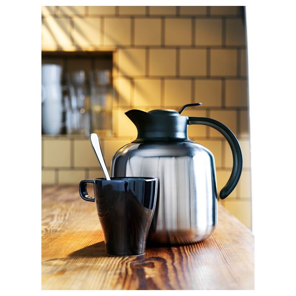 Кружка ФЭРГРИК, каменная керамика черный (25 сл) - схема-чертеж с размерами