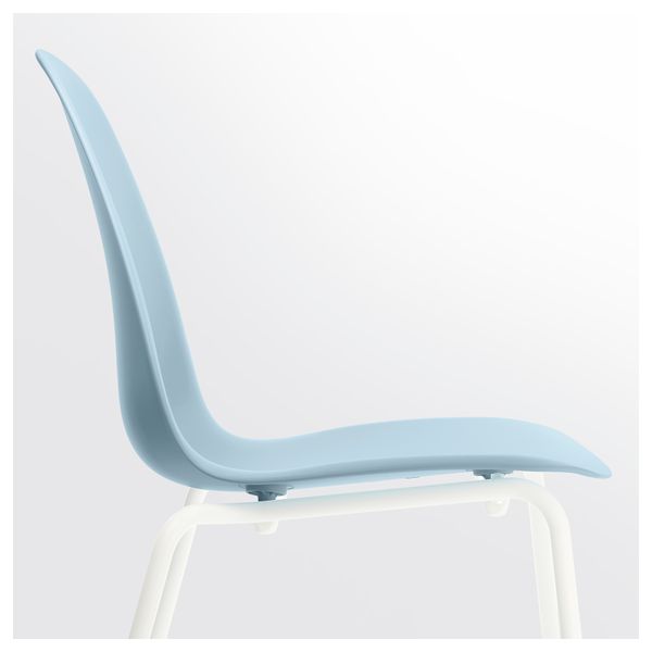 Стул ЛЕЙФ-АРНЕ, голубой, Брур-Инге белый - схема-чертеж с размерами