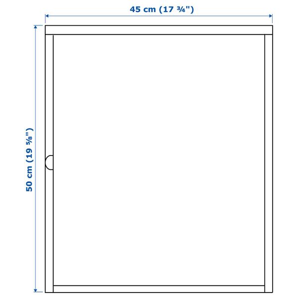 Шкаф, белый 45x50 см IKEA HÄLLAN ХЭЛЛАН 103.637.31 - схема-чертеж с размерами