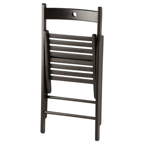 Стул складной, черный IKEA TERJE ТЕРЬЕ 002.224.40 - фото 3
