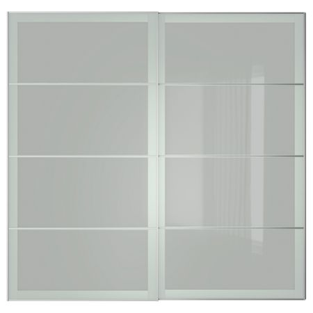 Пара раздвижных дверей СЭККЕН, матовое стекло