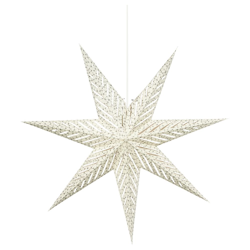 Подвесной светильник СТРОЛА, звезда белый (70 см) - схема-чертеж с размерами