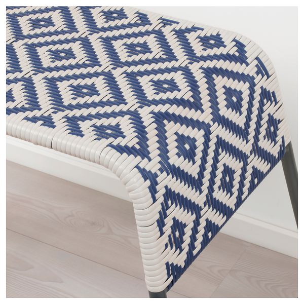 Табурет для ног ОВЕРАЛЛЬТ, для сада синий - фото 2