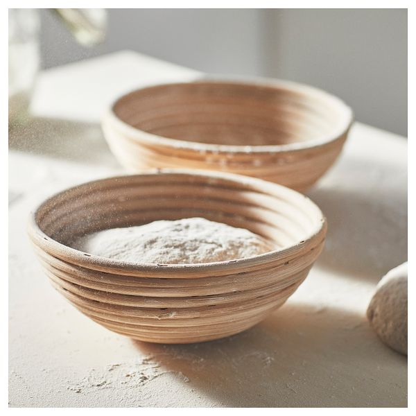 Корзина для расстойки теста, хлеба, 22 см IKEA JÄSNING ЯСНИНГ 104.801.36 - фото 14