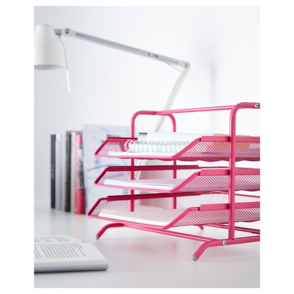 Лоток для корреспонденции ДОКУМЕНТ, розовый - фото 2