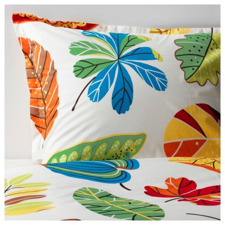 Пододеяльник и 2 наволочки ЮНИЛЛ, разноцветный (200x200/50x70 см)