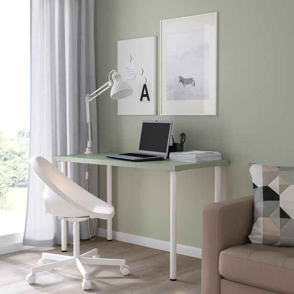 Письменный стол, 120x60 см, светло-зеленый, белый IKEA LAGKAPTEN ЛАГКАПТЕН, ADILS АДИЛЬС 694.783.63 - фото 5