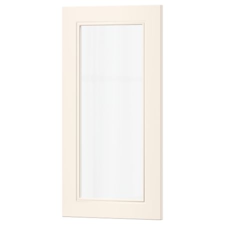 Стеклянная дверь ХИТАРП, белый с оттенком