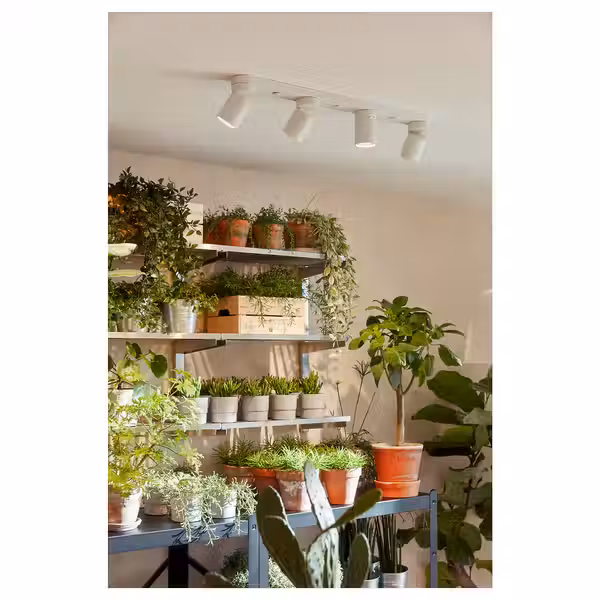 NYMÅNE Потолочный софит, 4 ламп - белый - фото 3