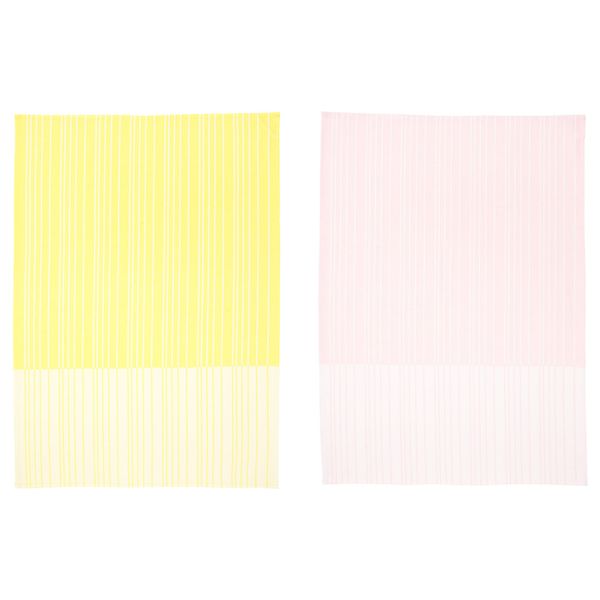 Полотенце кухонное, желтый/светло-розовый 50x70 см IKEA TIMVISARE ТИМВИСАРЕ 903.717.94 - фото 2