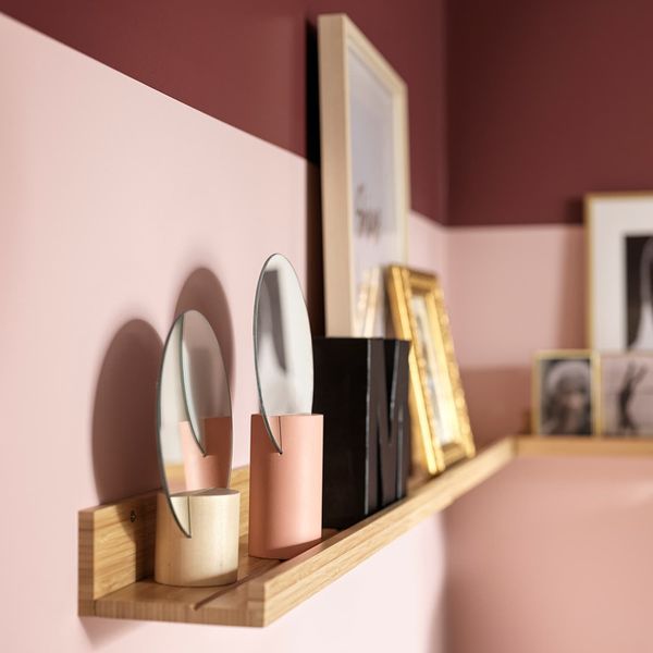 Зеркало, 2 шт, розовый/осина IKEA LIHOLEN ЛИХОЛЕН 304.543.01 - схема-чертеж с размерами