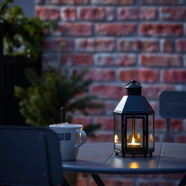 Фонарь для греющей свечи,д/дома/улицы, 21 см, насыщенный зеленый IKEA KRINGSYNT 505.335.62 - фото 5