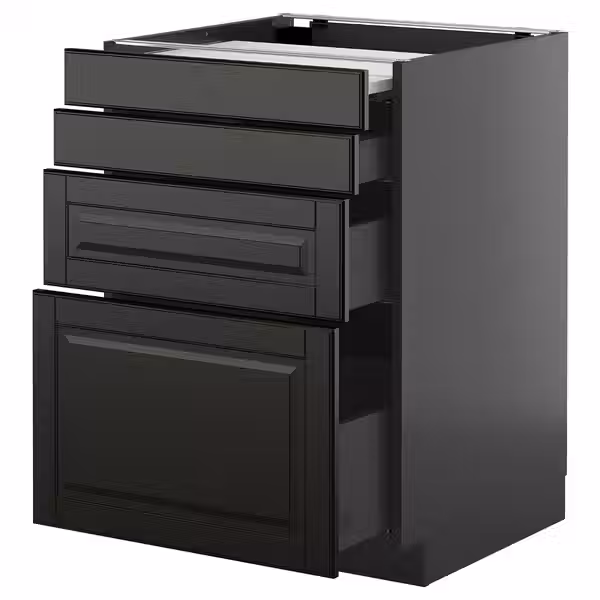 METOD / KNIVSHULT Напольный шкаф с выдвиж панелью/3ящ - фото 1