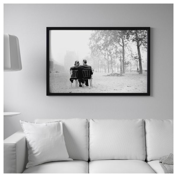 Картина с рамой БЬЁРКСТА, Романтика Парижа, черный (78x118 см) - фото 2