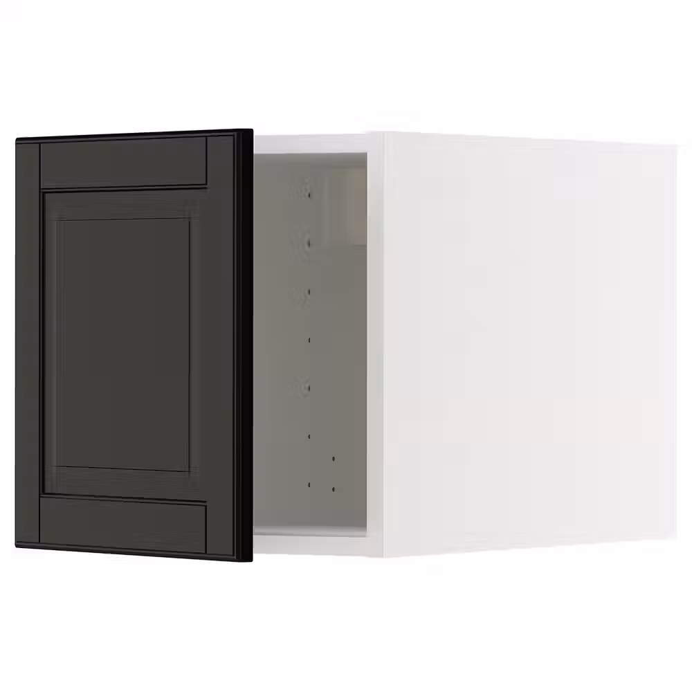 METOD Верхний шкаф - белый/Bodbyn чёрный 40x40 см - фото 1