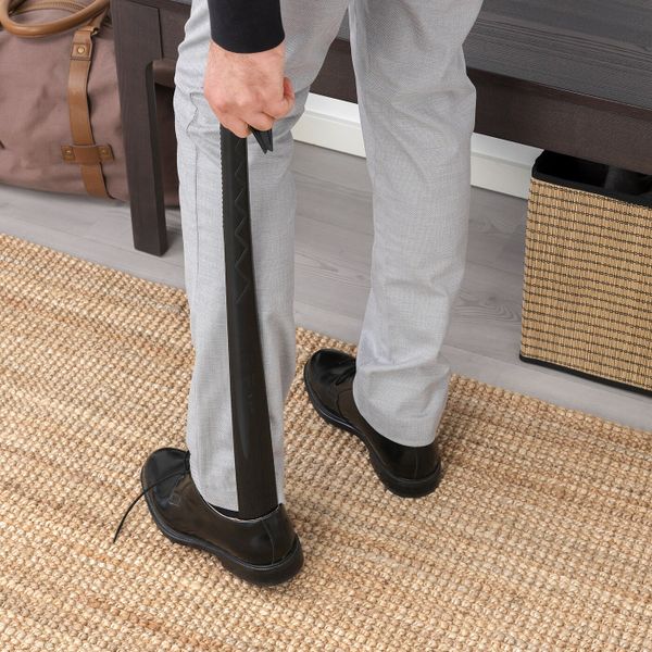 Рожок для обуви, черный IKEA OMSORG ОМСОРГ 004.212.32 - схема-чертеж с размерами