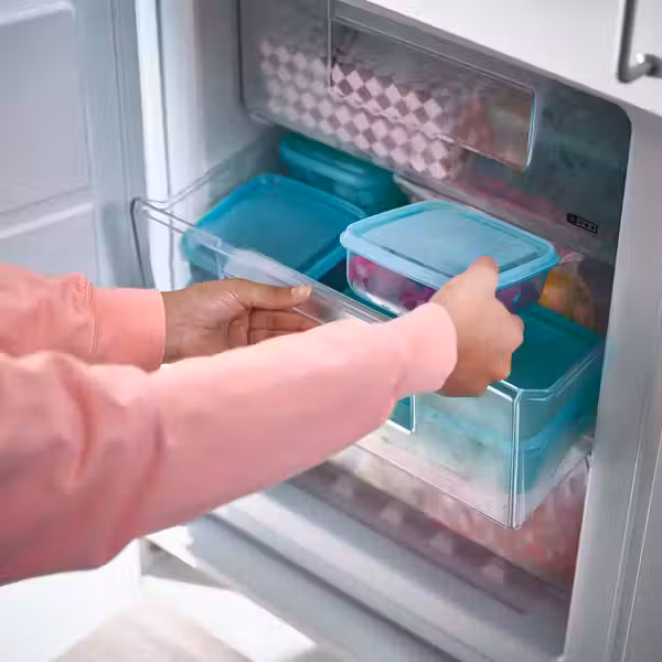 PRUTA Контейнер для продуктов с крышкой - синий 0.6 л - фото 3