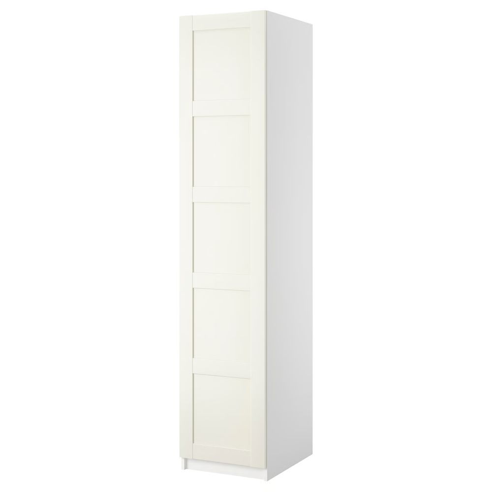 PAX / BERGSBO Гардероб с 1 дверью - белый/белый 50x38x201 см - фото 1