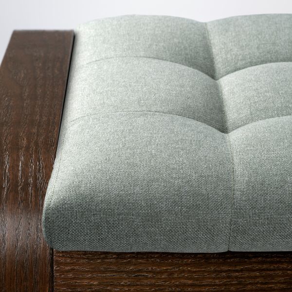 Табурет для ног, коричневый/Гуннаред светло-зеленый IKEA POÄNG ПОЭНГ 794.372.30 - фото 2