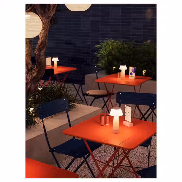 SUNDSÖ СУНДСЁ Стол - ярко-оранжевый для сада 65x65 см - фото 7