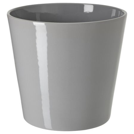 Кашпо, для дома, улицы серый 19 см IKEA SKOGSVINBÄR СКОГСВИНБЭР 605.108.38