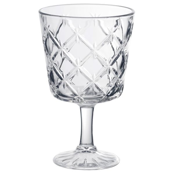 Бокал для вина ФЛИМРА, прозрачное стекло, с рисунком (23 сл) - фото 1