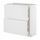 Напольный шкаф, 2 фасада, 3 ящика, белый, Stensund белый, 80x37 см IKEA METOD МЕТОД, MAXIMERA МАКСИМЕРА 894.095.14