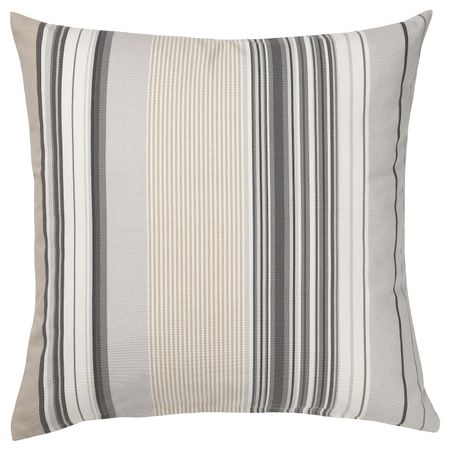 Чехол на подушку, серый/в полоску 50x50 см IKEA SOLMOTT СОЛМОТТ 005.139.29