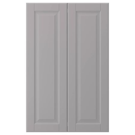 Дверца для напольного углового шкафа, 2шт, серый 25x80 см IKEA BODBYN БУДБИН 103.670.41