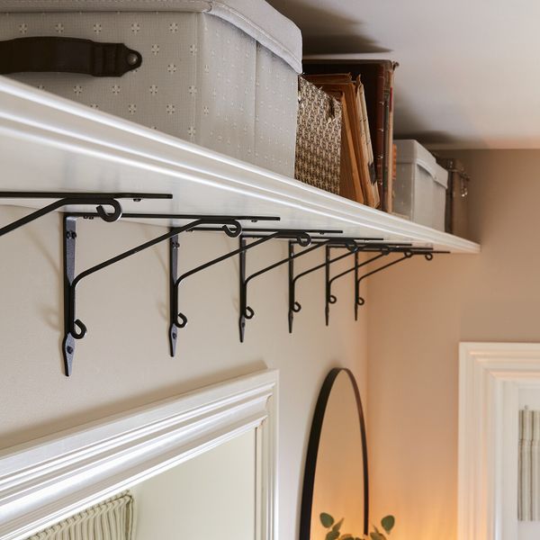 Консоль, антрацит 18x24 см IKEA KROKSHULT КРОКСГУЛЬТ 204.564.14 - схема-чертеж с размерами