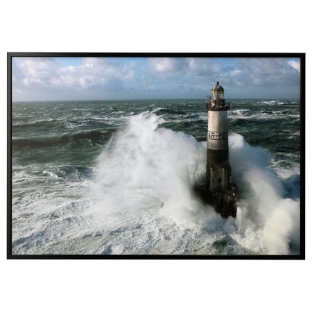 Картина с рамой БЬЁРКСТА, Маяк, черный (200x140 см)