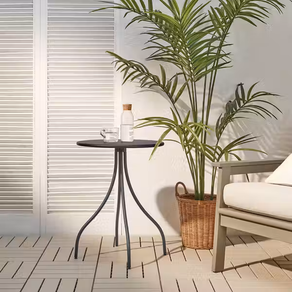 TÅNEBRO ТОНЕБРО Придиванный столик - д/дома/улицы/антрацит 46 см - фото 5