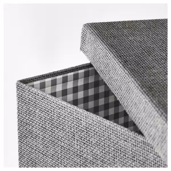 KVARNVIK Коробка с крышкой - серый 32x35x32 см - фото 3