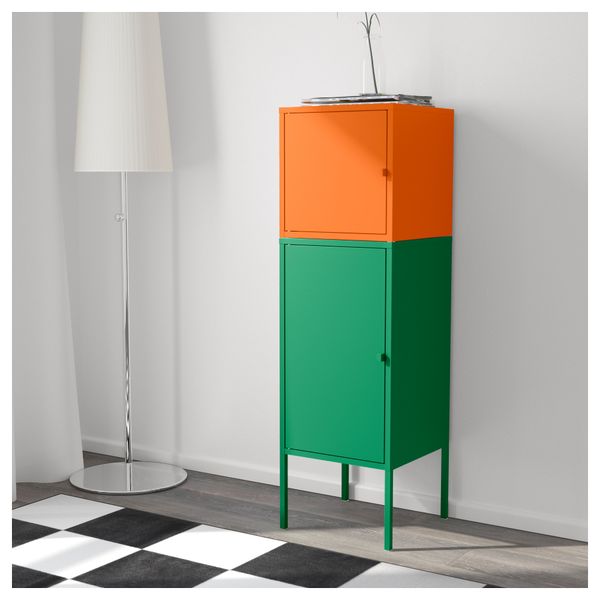 Комбинация для хранения ЛИКСГУЛЬТ, зеленый, оранжевый (35x117 см) - фото 4