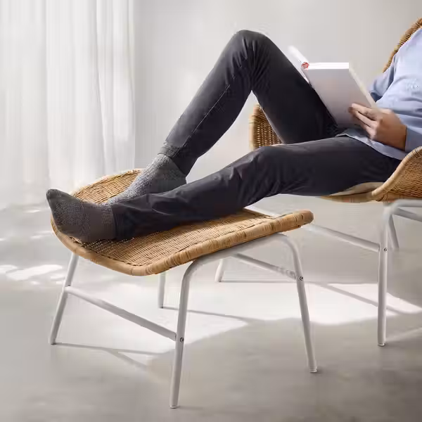 FRYKSÅS ФРЮКСАС Табурет для ног - ротанг - фото 3