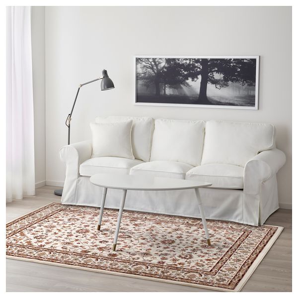 Ковер, короткий ворс ВАЛЛОБИ, бежевый, красный - схема-чертеж с размерами