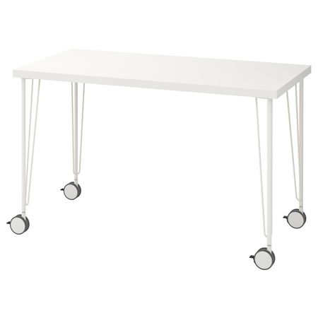 Стол, белый 120x60 см IKEA LINNMON ЛИННМОН / KRILLE КРИЛЛЕ 992.793.24