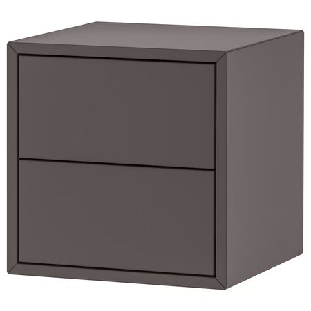 EKET Шкаф с 2 ящиками - темно-серый 35x35x35 см