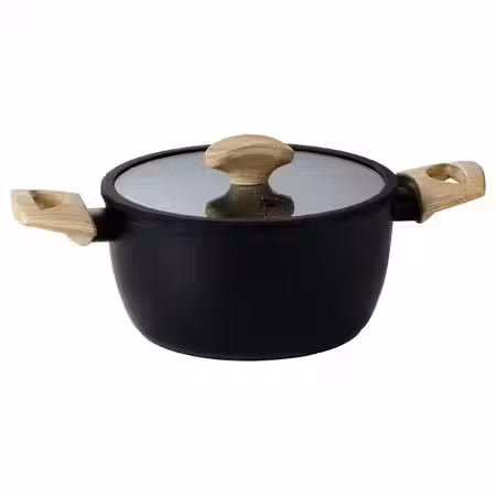 HUSKNUT Кастрюля с крышкой - антипригарное покрытие чёрный 2.7 л