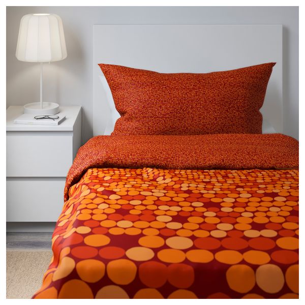 Пододеяльник и 1 наволочка СМОРБОЛЬ, оранжевый (150x200/50x70 см) - фото 3