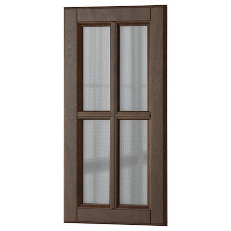 Стеклянная дверь ДАЛАРНА, темно-коричневый