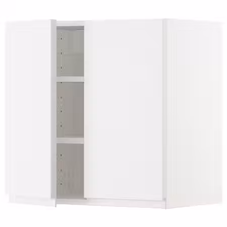 METOD Навесной шкаф с полками/2дверцы