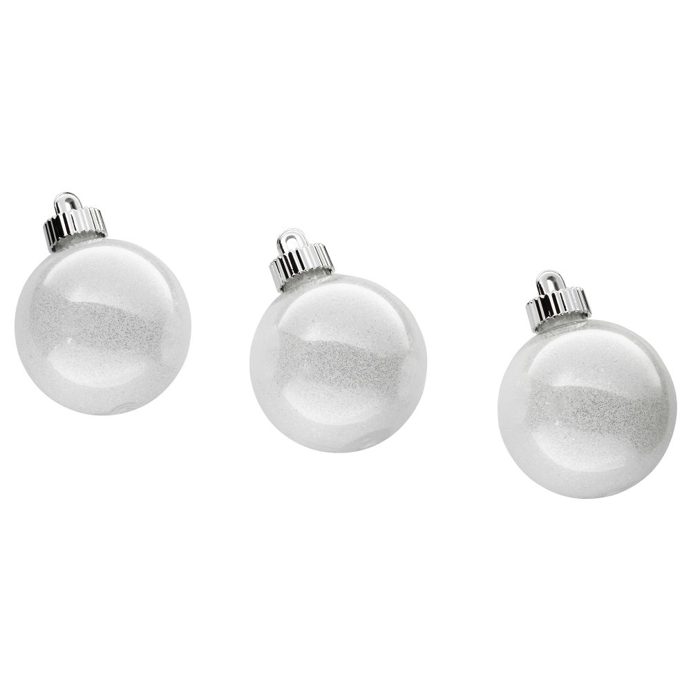 Украшение, шар ВИНТЕР 2017, белый (7 см) - фото 1