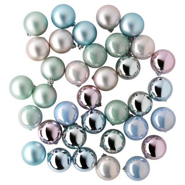 Украшение, шар ВИНТЕР 2015, разные пастельные цвета (6 см) - схема-чертеж с размерами