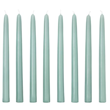 Неароматическая свеча КЛОКХЕТ, светло-зеленый (25 см)